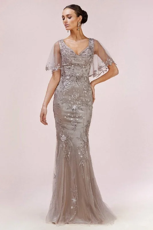 Andrea & Leo CDA0553 Fit and Flare Long Prom Gown