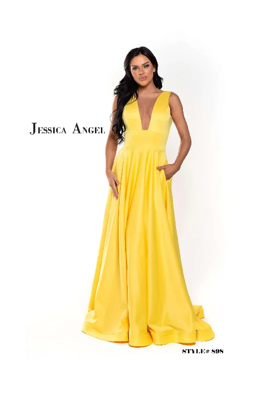 Jessica Angel Long Sleeveless Formal Prom Dress 898