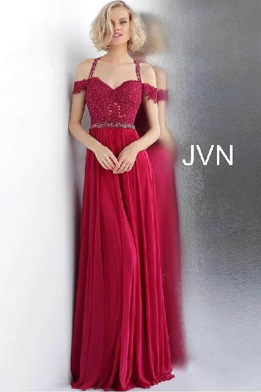 Jovani 68269 Off Shoulder Long Prom Dress