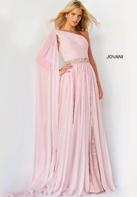 Jovani 07248 One Shoulder Long Prom Gown