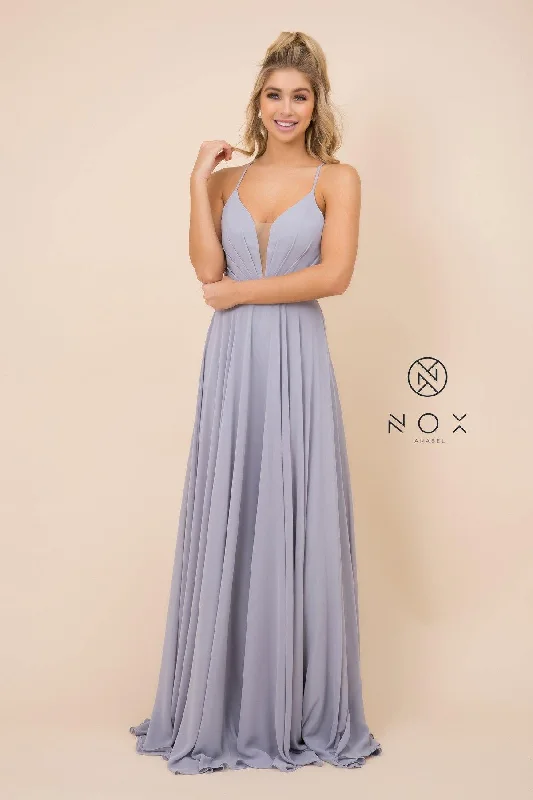 Long Deep V-Neck Dress Prom Dress