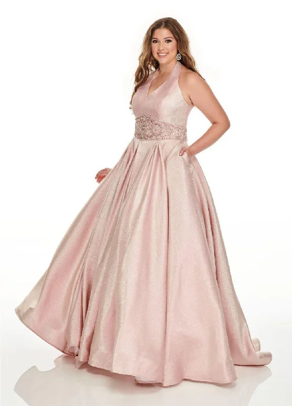 Rachel Allan Long Plus Size Prom Dress