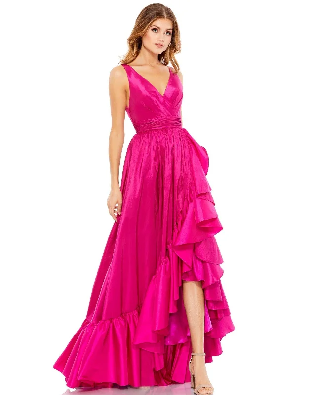 Mac Duggal 67835 High Low Taffeta Ruffle Dress