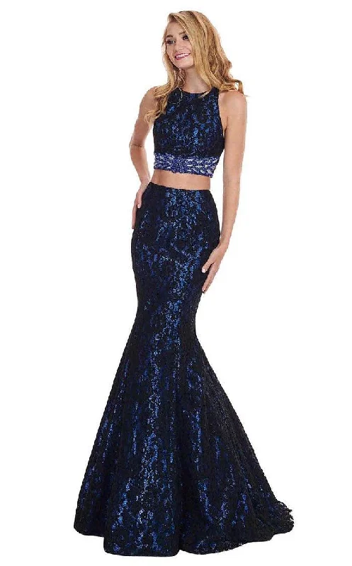 Rachel Allan Prom Long Two Piece Mermaid Dress 6578