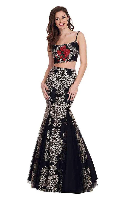 Rachel Allan Long Two Piece Prom Mermaid Dress 6560