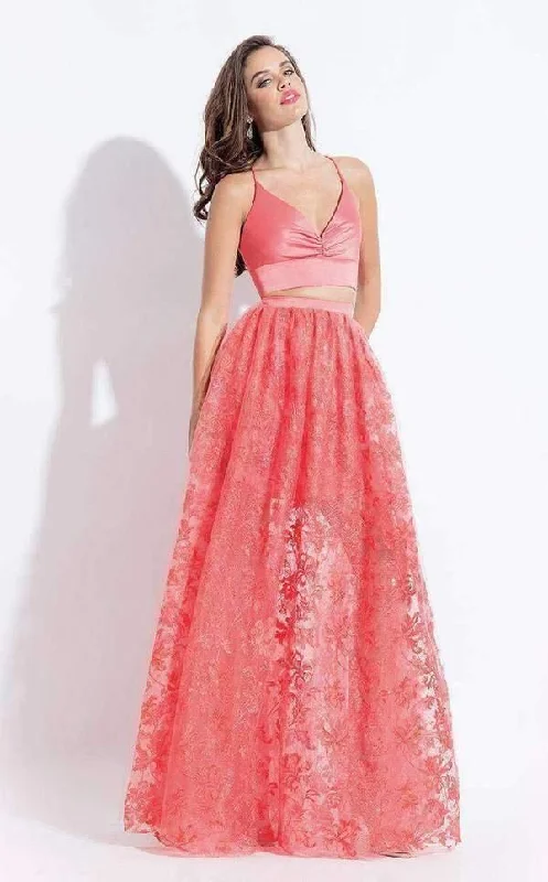 Rachel Allan Long Formal Two Piece Prom Dress 6055