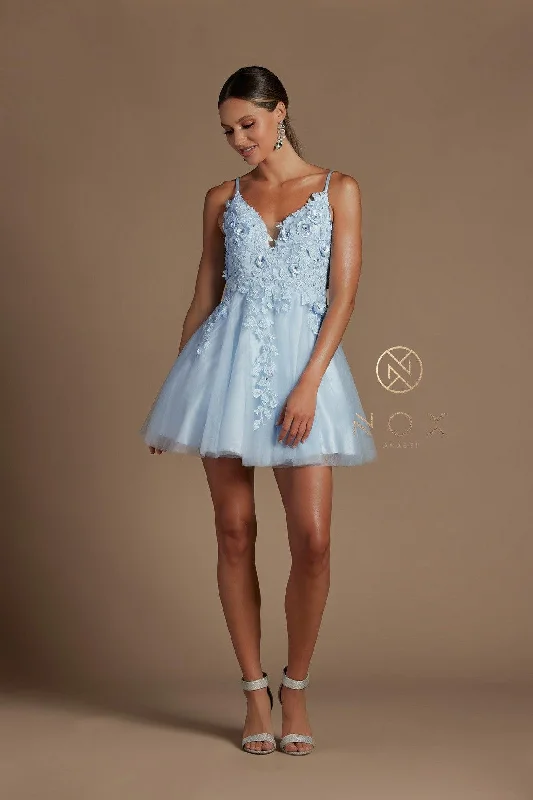 Spaghetti Straps Short Homecoming Dress