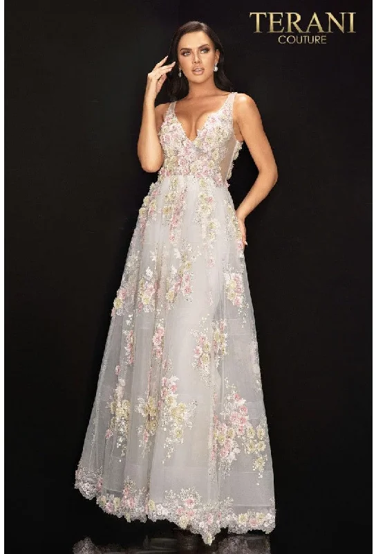 Terani Couture 2011P1171 Prom Long Floral Ball Gown