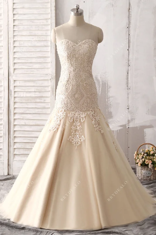 Luxury Lace Trumpet Wedding Dress