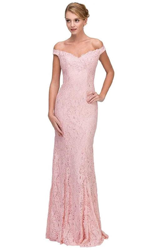 Eureka Fashion 8030 - Sweetheart Lace Sheath Prom Gown