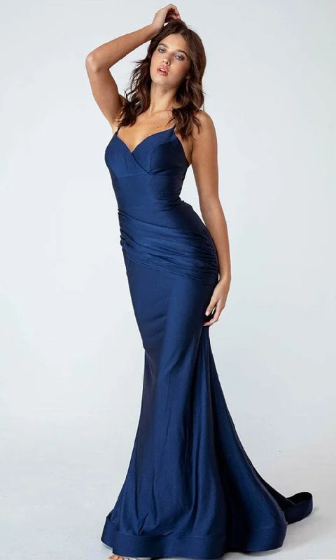 Eureka Fashion 9151 - V-Neck Sleeveless Prom Dress