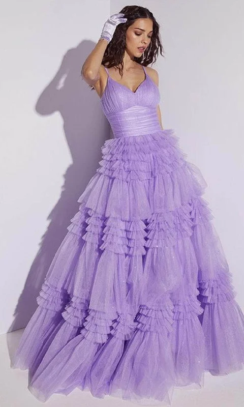 Eureka Fashion 9888 - Sweetheart Tiered Prom Ballgown