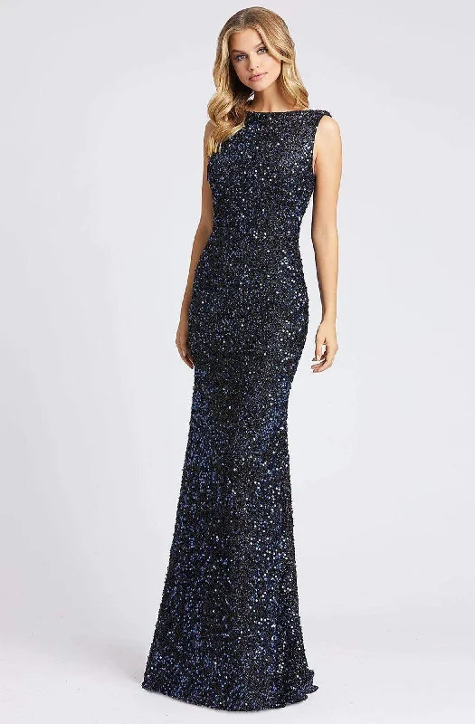 Ieena Duggal - 26331I Sequined Cowl Back Mermaid Gown