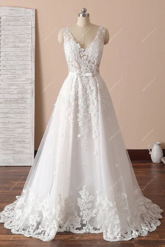 Floral Lace Mermaid Wedding Dress