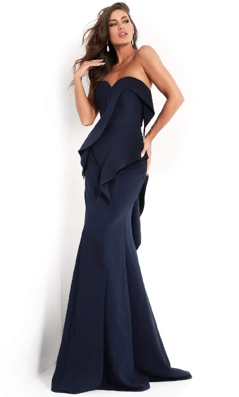 Jovani - 4466 Strapless Sweetheart Neckline Mermaid Evening Dress