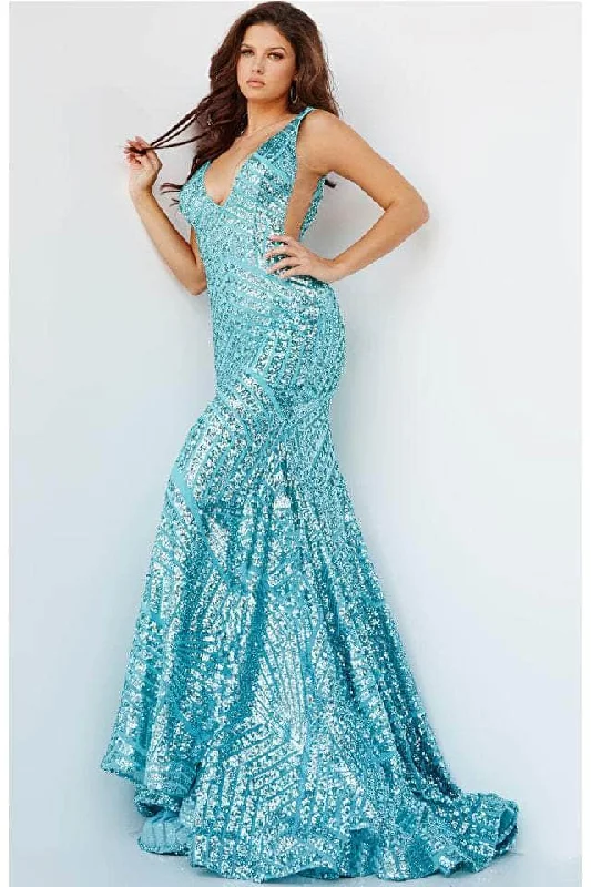 Jovani - 59762 Iridescent Sequin Evening Gown