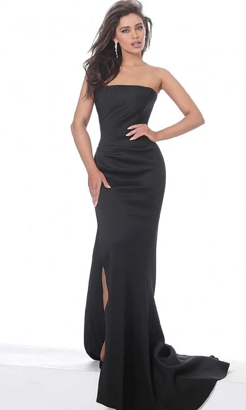 Jovani - 94366 Strapless Straight Neckline Slit Mermaid Gown