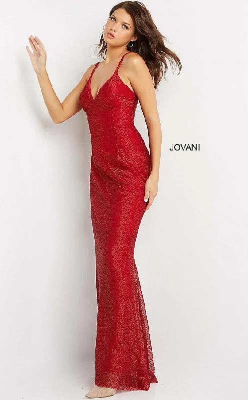 Jovani 05057 Long Sleeveless Prom Dress