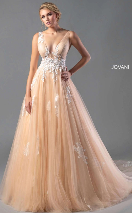 Jovani 04114 Sleeveless Long Prom Dress AV