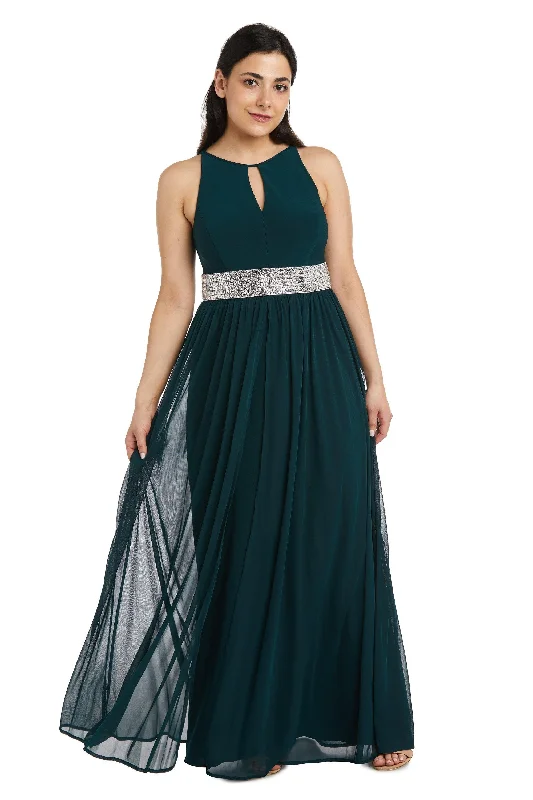 R&M Richards 5405 Long Formal Petite Halter Dress Sale