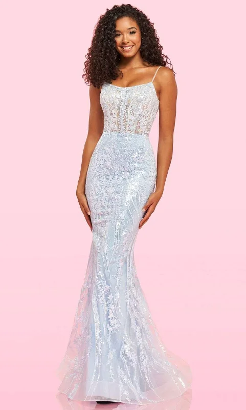 Sherri Hill - 54275 Strappy Sequin Mermaid Dress