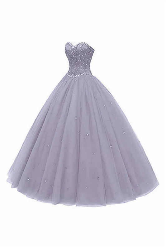 Princess Floor Length Tulle Prom Dress CS0425